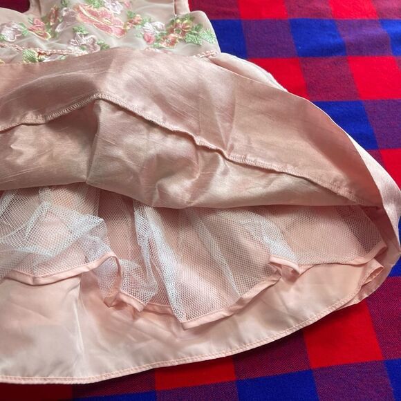 Laura Ashley London Girls Pink Embroidered Floral Dress Size 2T - Picture 6 of 12